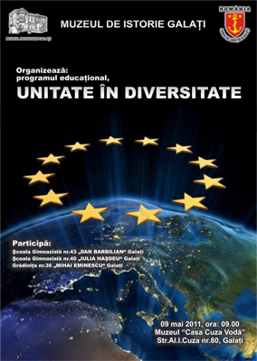 Afisul programului educational Unitate in diversitate 
