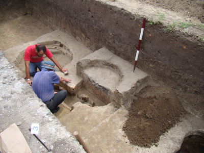 Imagine a sectiunii Sc1, 2009, situl arheologic Negrilesti