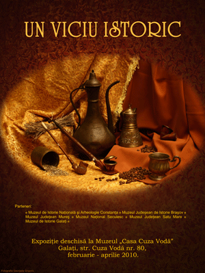 Afisul expozitiei Un viciu istoric 